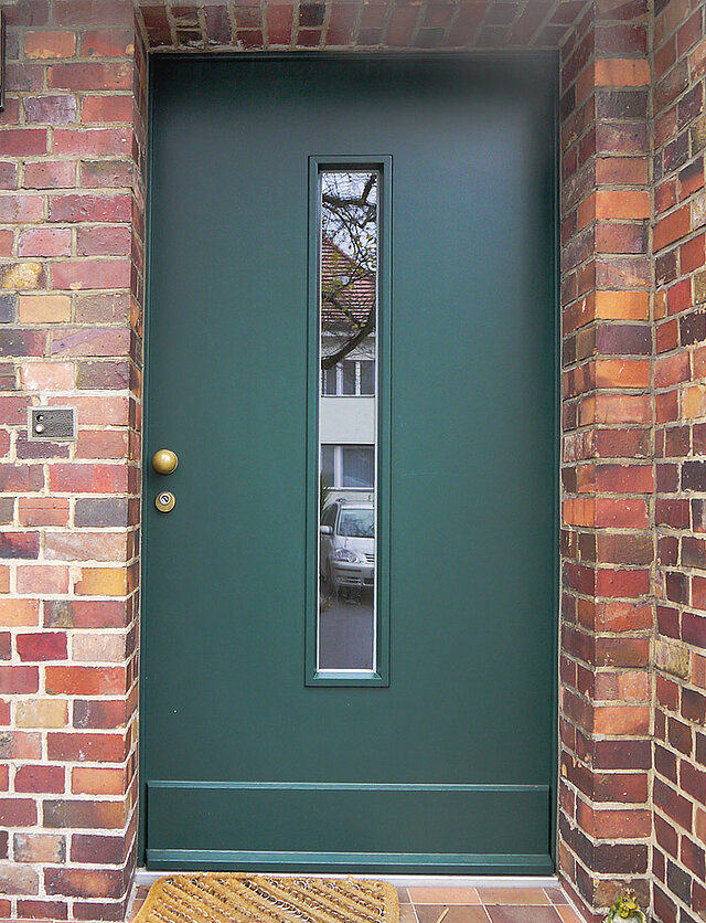 Grüne Haustür nachgebaut Grüne Haustür nachgebaut