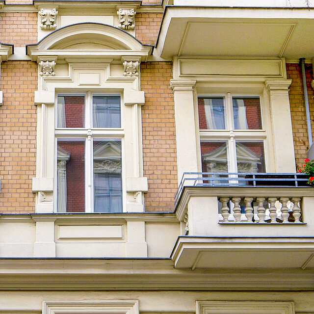 Kastenfenster Strassensicht