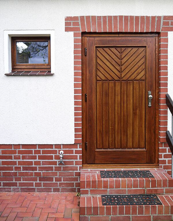 Haustür Eiche Lasiert