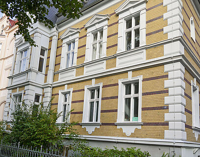 Villa sanierte Kastenfenster