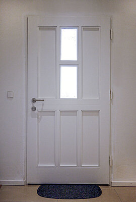 Haustür Innenseite weiß